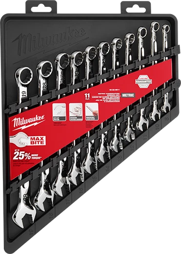 Milwaukee 48-22-9511 11pc Metric Combination Wrench Set - Image 1 of 1