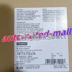 1 PZ NUOVO SIEMENS SOFT STARTER 3RW3027-1BB14 spedizione celere - Foto 1 di 8