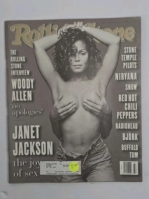 Rolling Stone #665 Magazine Sept 1993 Janet Jackson Iconic Cover 90s - Image 1 of 2