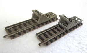 2 x FLEISCHMANN 9116 N PICCOLO BUFFER BUMPER STOP STRAIGHT TRACK SECTIONS 'D' - Picture 1 of 7