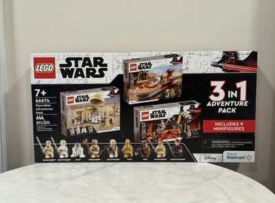 LEGO 66674 Star Wars Skywalker Adventures Pack 3 en 1 Set NUEVO EXCLUSIVO Foto 1 de 4