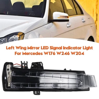 Left Wing Mirror LED Signal Indicator Light For Mercedes W176 W246 W204 - Image 1 of 4