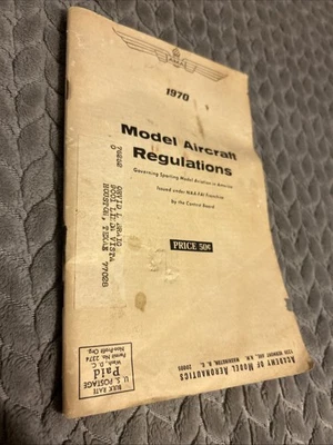 AMA RC Model Aircraft Regulation Book 1970 - Image 1 of 4