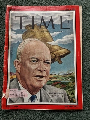 1955 Time Magazine Dwight D. Eisenhower, U.S. President, July 4 - Image 1 of 2
