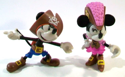 Lote de figuras de PVC de Piratas del Caribe de los Parques Disney, Mickey Mouse, Minnie Mouse Foto 1 de 3