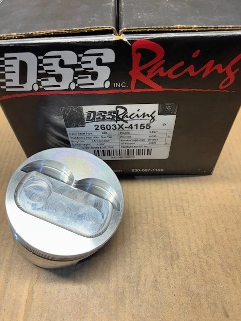 400 雪佛兰锻造 -16cc 盘顶直排 DSS 赛车 GSX 活塞。 4.155英寸孔 — 第 1/1 张图片