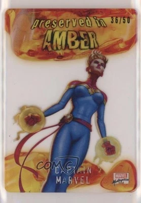 2022 Masterpieces Preserved in Amber Plexiglass 36/50 Captain Marvel #PA-70 0kr0 - Image 1 of 3