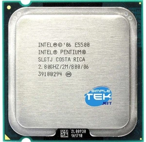 Processor Intel Pentium E5500 2.80GHZ Slgtj Socket LGA775 LGA 775 CPU Cooling - Picture 1 of 4