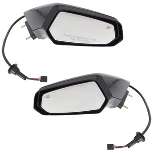 Set of 2 Mirrors  Driver & Passenger Side Heated for Chevy Left Right Pair - Picture 1 of 12