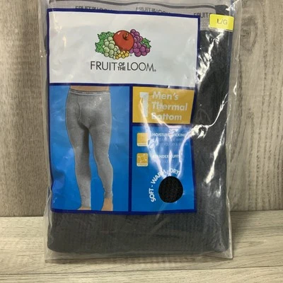 Parte inferior térmica Fruit Of The Loom para hombre grande gofre ropa interior larga Long Johns Foto 1 de 2