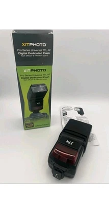 XIT Photo Pro Series Universal TTL AF Digital Dedicated Flash TESTED Camera - Image 1 of 3