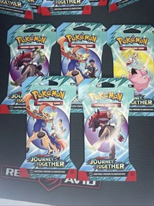 Pokemon TCG - Journey Together (SV09) - Sleeved Booster Pack Blister - 5 Stück - Bild 1 von 5