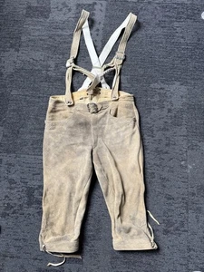 Lederhose Trachten kurz Dreiviertel Hose Herren gebraucht - Bild 1 von 12