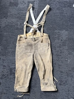 Lederhose Trachten kurz Dreiviertel Hose Herren gebraucht - Bild 1 von 4