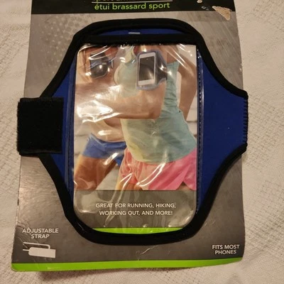 Brazalete deportivo ajustable E-Circuit estuche azul - ideal para hacer ejercicio Foto 1 de 4