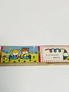 Vintage 1980s Bobby and Kate 4 in 1 Colored Pencil NEW Original Package - Picture 1 of 7