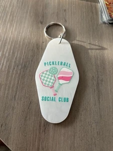 Pickleball Social Club Llavero para Llaveros Etiquetas de Equipaje Bolsa de Deportes Regalo - Imagen 1 de 2