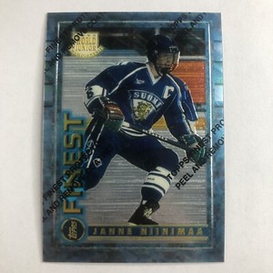 1994-95 Finest Super Team Winner Redeemed #128 Janne Niinimaa