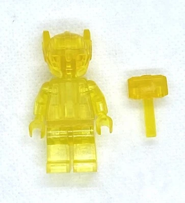 LEGO Marvel Thor prototype Trans Yellow minifigure - Image 1 of 4
