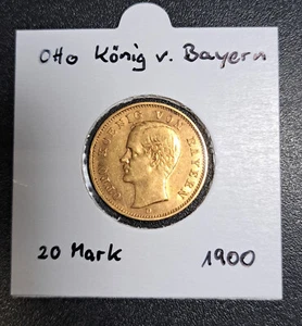 1900 D Otto König von Bayern 20 Mark Gold - Bild 1 von 3