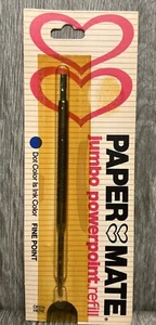 Paper Mate Jumbo PowerPoint Refill Blue Medium Vintage New 1983 See Details - Picture 1 of 9