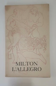 Vintage 1947 John Milton L'Allegro Il Penseroso Illustrated by Bernard Meninsky - Picture 1 of 9