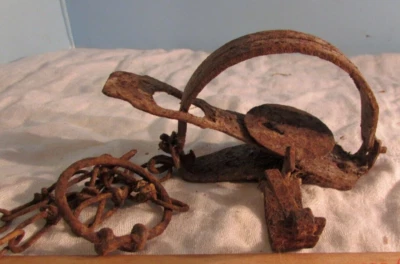 VTG VICTOR 3" Small Animal Spring Leg Trap Primitive Game Hunt W/CHAIN L - Image 1 of 4