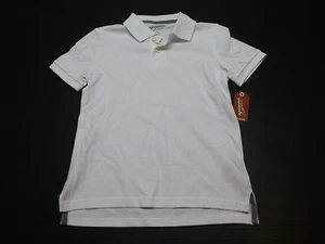 Arizona Shirt Boys Size M (5) White Mesh Polo Shirt New - Picture 1 of 3