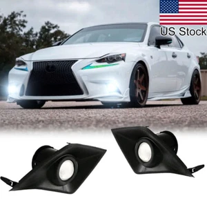 2pcs 6000K White LED Front Fog Light Lamps Kit For Lexus IS200 250 2014-2016 - Picture 1 of 3