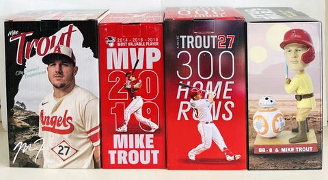 Mike Trout SGA Bobblehead City Connect 300 Home Runs Star Wars 3x MVP Cover