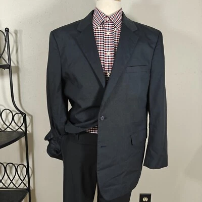 Abrigo Blazer Deportivo Para Hombre JOS A BANK Dos Botones Azul Marino Profundo Algodón Poliéster 46L Foto 1 de 4