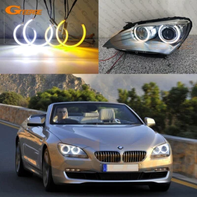 Luz LED ojos de ángel para BMW Serie 6 F12 F13 F06 M6 640i 650i A/W Switchback Foto 1 de 4