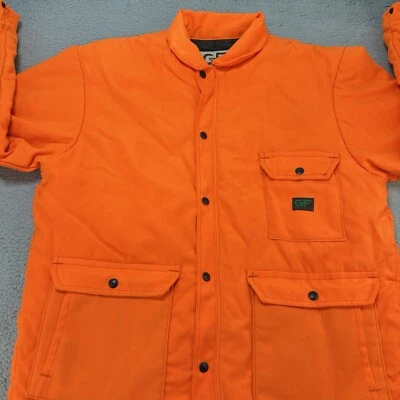 Chaqueta GunFlint Para Hombre XL Naranja Forrada de Caza Hecha en EE. UU. Berco Exterior Gorp De Colección Foto 1 de 4