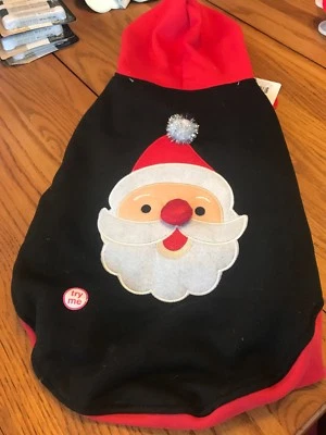 Pet Costume Size L Pet Hoodie Holiday Santa LED Light Up Ships N 24h - Image 1 of 3