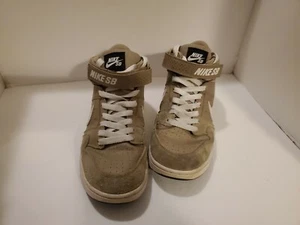Nike Air Morgan Mid Premium SB Brown/White Khaki Sz 6y - Picture 1 of 4