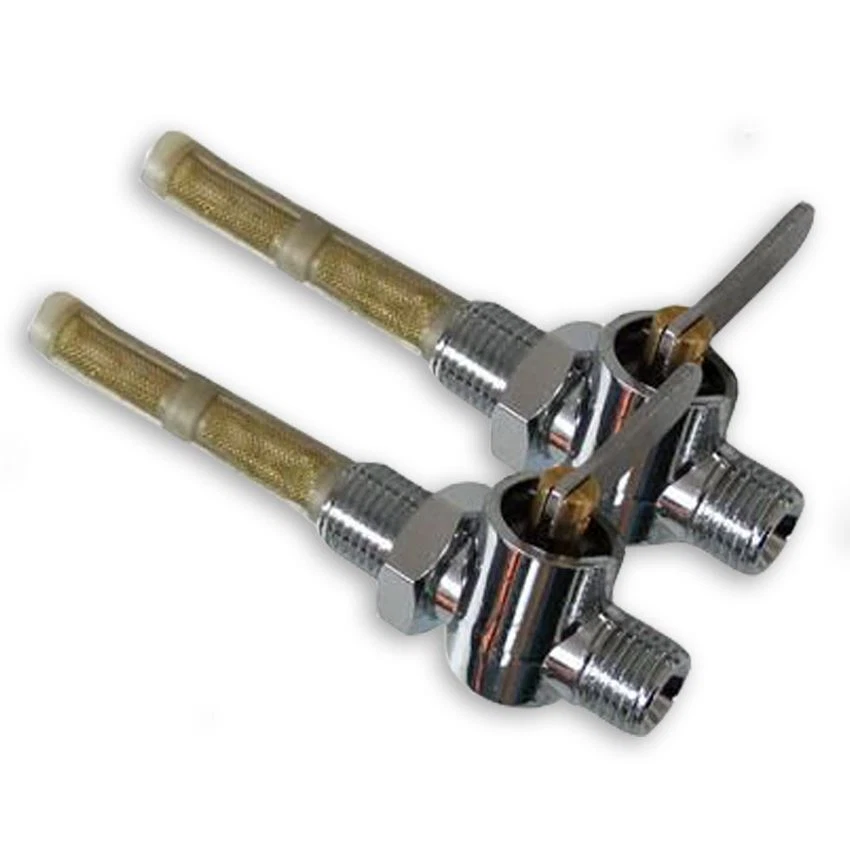 CLASSIC BIKE SHOP PAR DE GRIFOS DE COMBUSTIBLE DE ROSCA DE GAS 1/4 X 1/4 PARA BICICLETAS BSA/TRIUMPH/CLÁSICAS