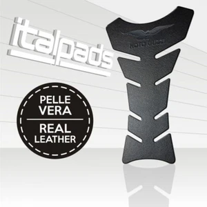TANK PAD mod. "Classic Imb" real black leather for Moto Guzzi - Picture 1 of 1
