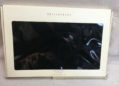 NEW  POTTERY BARN 100% Cotton Green Velvet Table Runner Classic 14 x 70" - Image 1 of 4