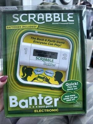 SCRABBLE BANTER ELECTRONIC FAMILY WORD Crossword GAME Brand New In Box - Image 1 of 4