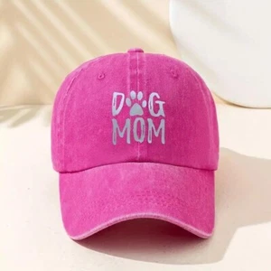 Vintage Dog Mom Baseball Cap Casual Unisex Sun Hat for Sports & Outdoor Wear New - Picture 1 of 2