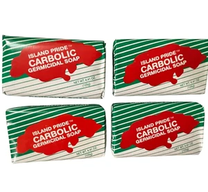 Island Pride Carbolic keimtötende Seife 4,41 Unzen antibakterieller Hautreiniger - 4 Riegel - Bild 1 von 3