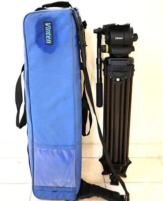 Trípode de fibra de carbono Vinten + cabezal fluido Vinten vision 100 con esparcidor (02099) Foto 1 de 4