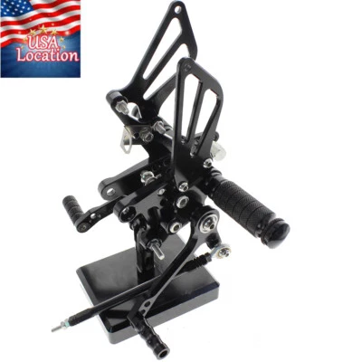 Juego de estriberas traseras de motocicleta cambio de freno EE. UU. para Suzuki GSXR600 750 1000 Foto 1 de 4