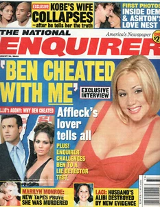 NATIONAL ENQUIRER Magazin 19. August 2002 Ben Affleck Kobe Bryant Marilyn Monroe - Bild 1 von 2