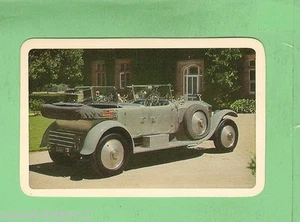 #D164. JAMES FLOOD ANTIQUE CARS ADVERTISING CARD #111 1921 ROLLS ROYCE - Picture 1 of 2
