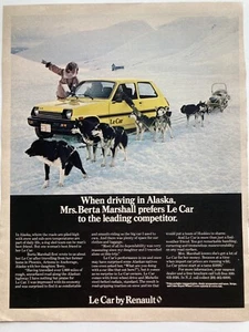 1979 Renault Le Car Large Print Ad Mrs. Berta Marshall - Picture 1 of 2