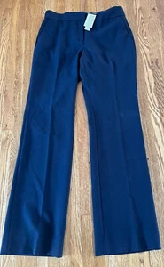 NWT Women's J.Crew Navy Stretch Classy Business Dress Slacks Pants Trousers, 6 - Picture 1 of 6