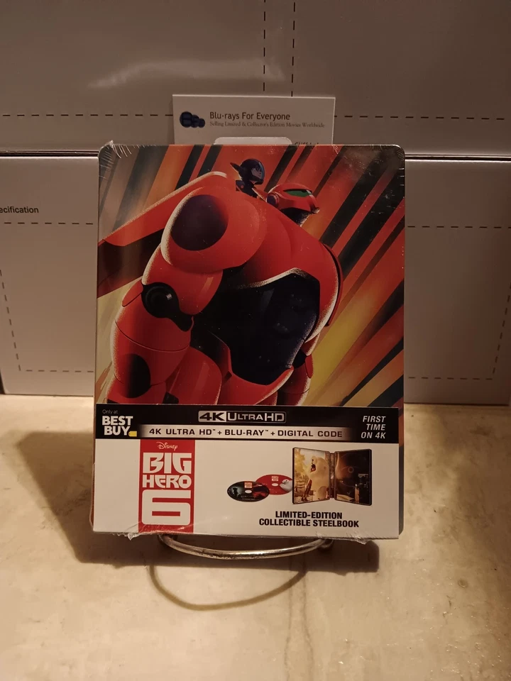 Big Hero 6 Disney Steelbook 4k Ultra HD UHD Blu Ray 2019 No Digital