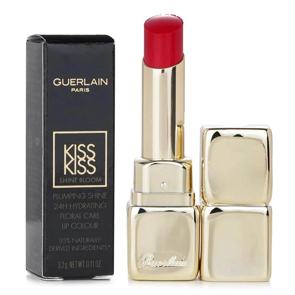 Guerlain Kiss Kiss Shine Bloom 709 PETAL RED Lip Colour Brand New In Retail Box - Image 1 of 1