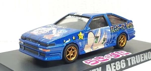 1/64 Aoshima ITASHA VERTEX TOYOTA AE86 SPRINTER TRUENO BLUE diecast car model - Picture 1 of 5